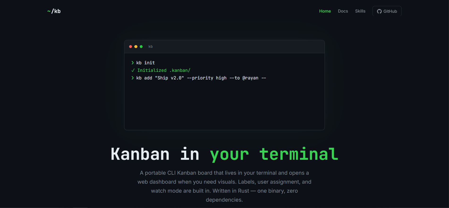KANBAN CLI